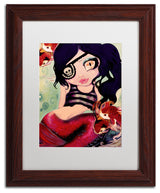 Natasha Wescoat 'Mermaid Pirate' Art, Wood Frame, White Mat, 11x14