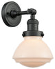 Olean 1-Light Sconce, Matte Black, Matte White