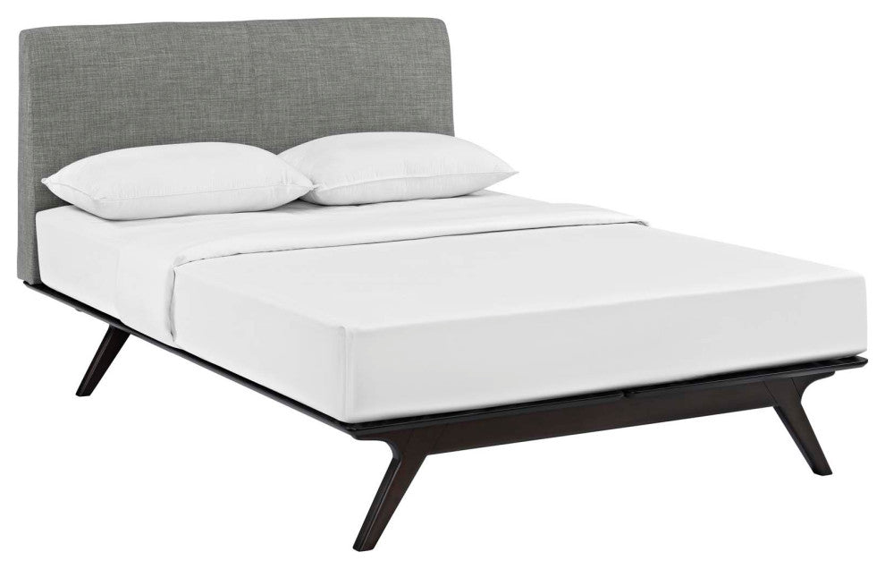 Modway Tracy Queen Bed, Cappuccino Gray