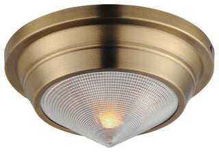 Maxim 10390 Hargreaves 10"W Flush Mount Ceiling Fixture - Natural Aged Brass