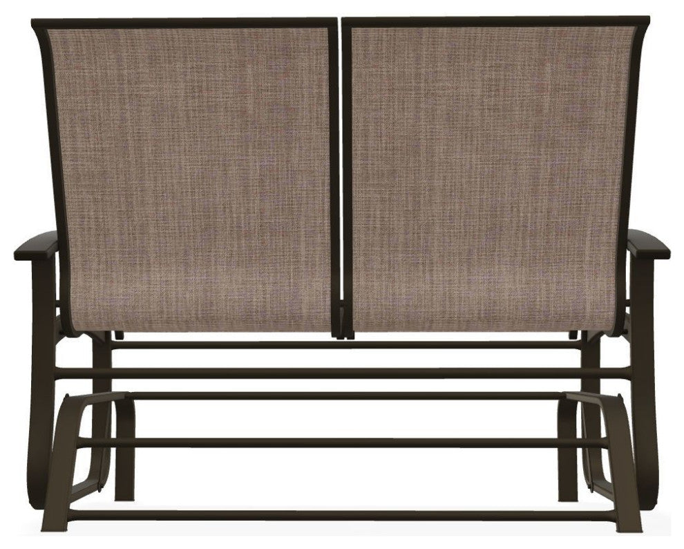 Belle Isle Sling 2-Seat Glider, Augustine Fennel/Beachwood