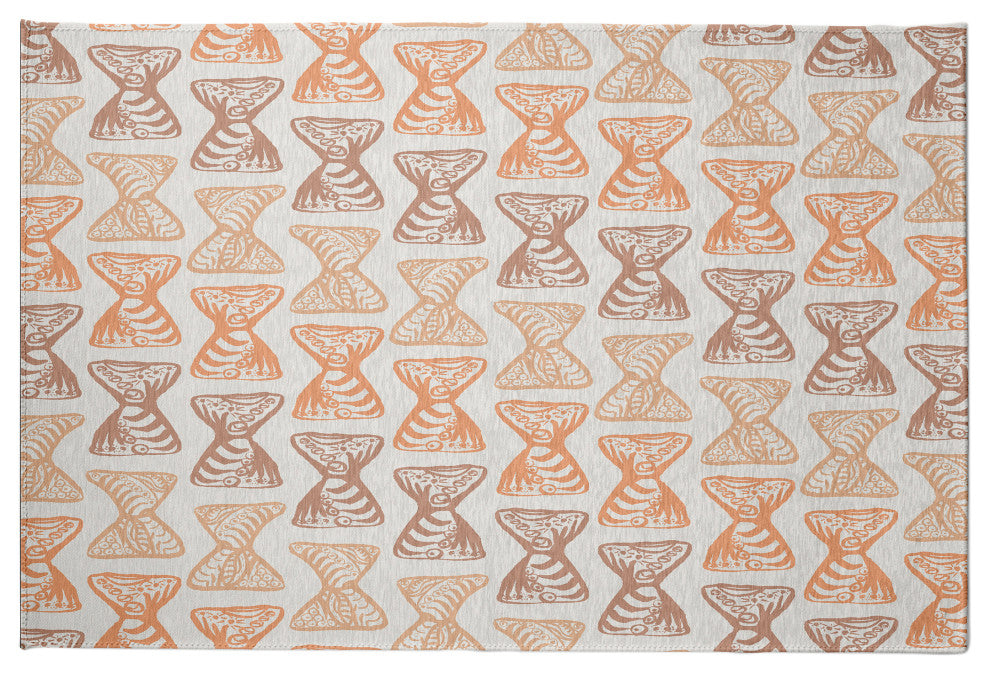 Bongo Beats Rug, Yellow, 5'x7'