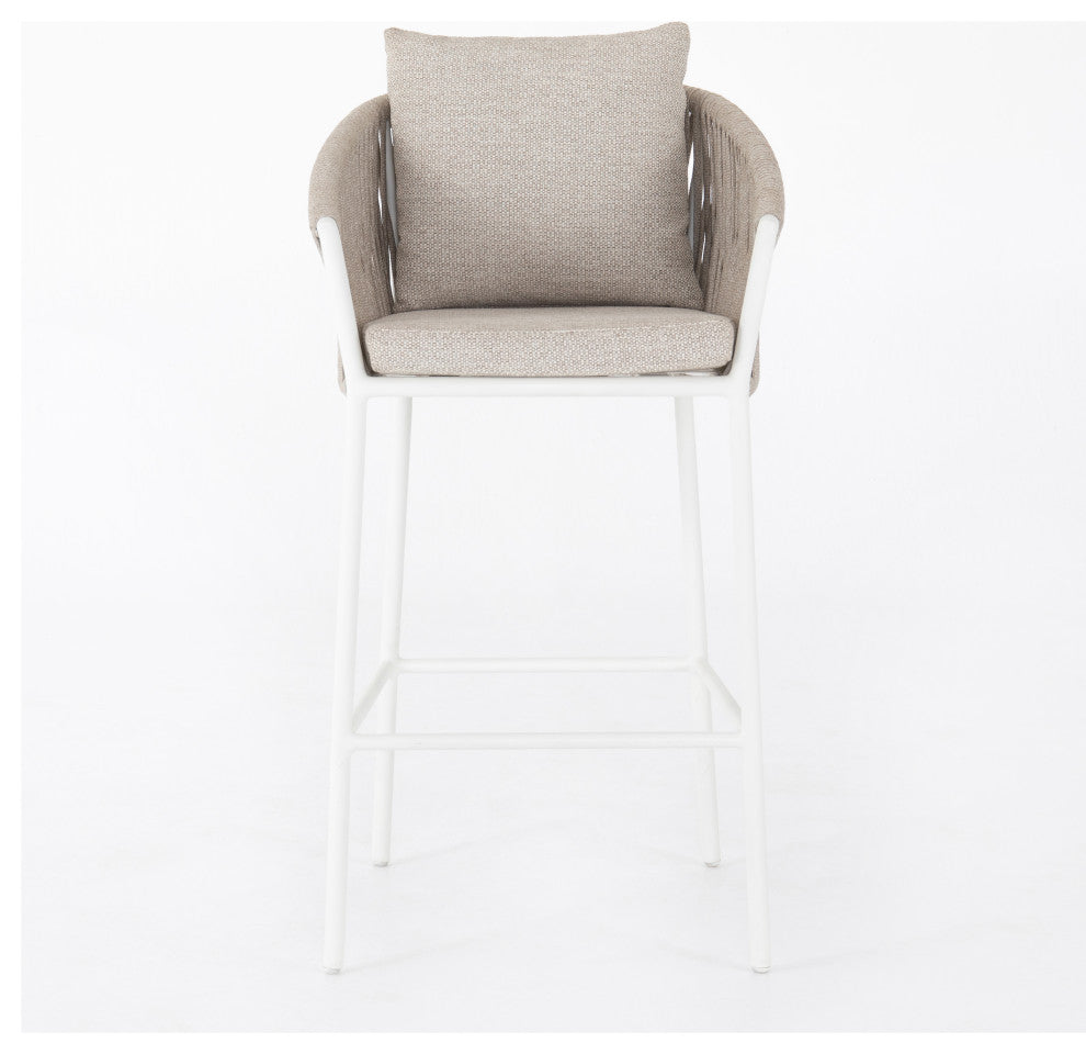 Porto Outdoor Stool-White-Bar