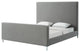 Aberdeen Upholstered  Platform Bed, Gray Linen, King
