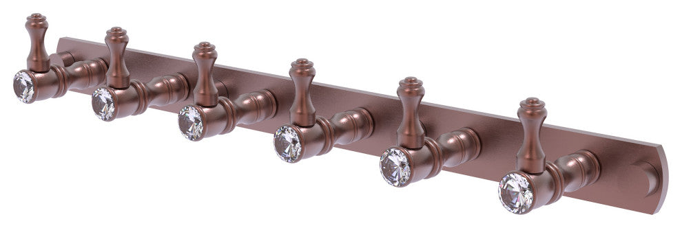Carolina Crystal 6 Position Tie and Belt Rack, Antique Copper