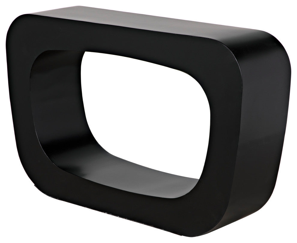Noir Furniture Ponte Console, Black Steel