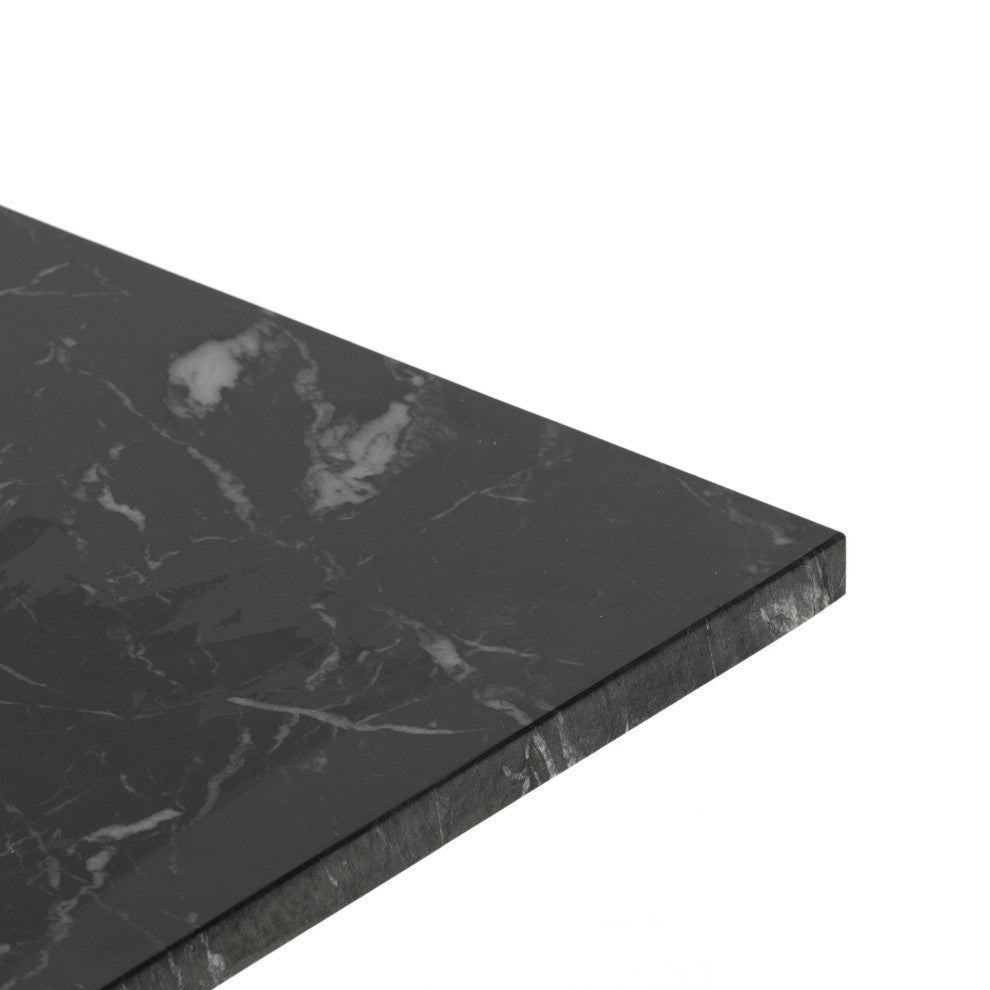 Terrell Console Table-Black Marble