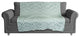 Teal Lattice Pattern Fleece Blanket