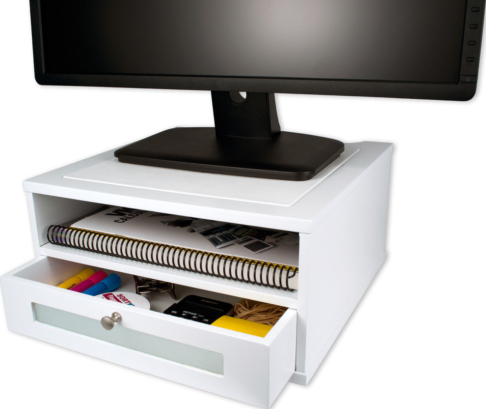 Monitor Riser, White