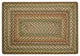 Fir Tonal Oblong Braided Rug, 2'x6'