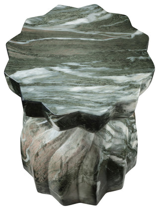 Caserta Finished Concrete Indoor/Outdoor End / Side Table, Green