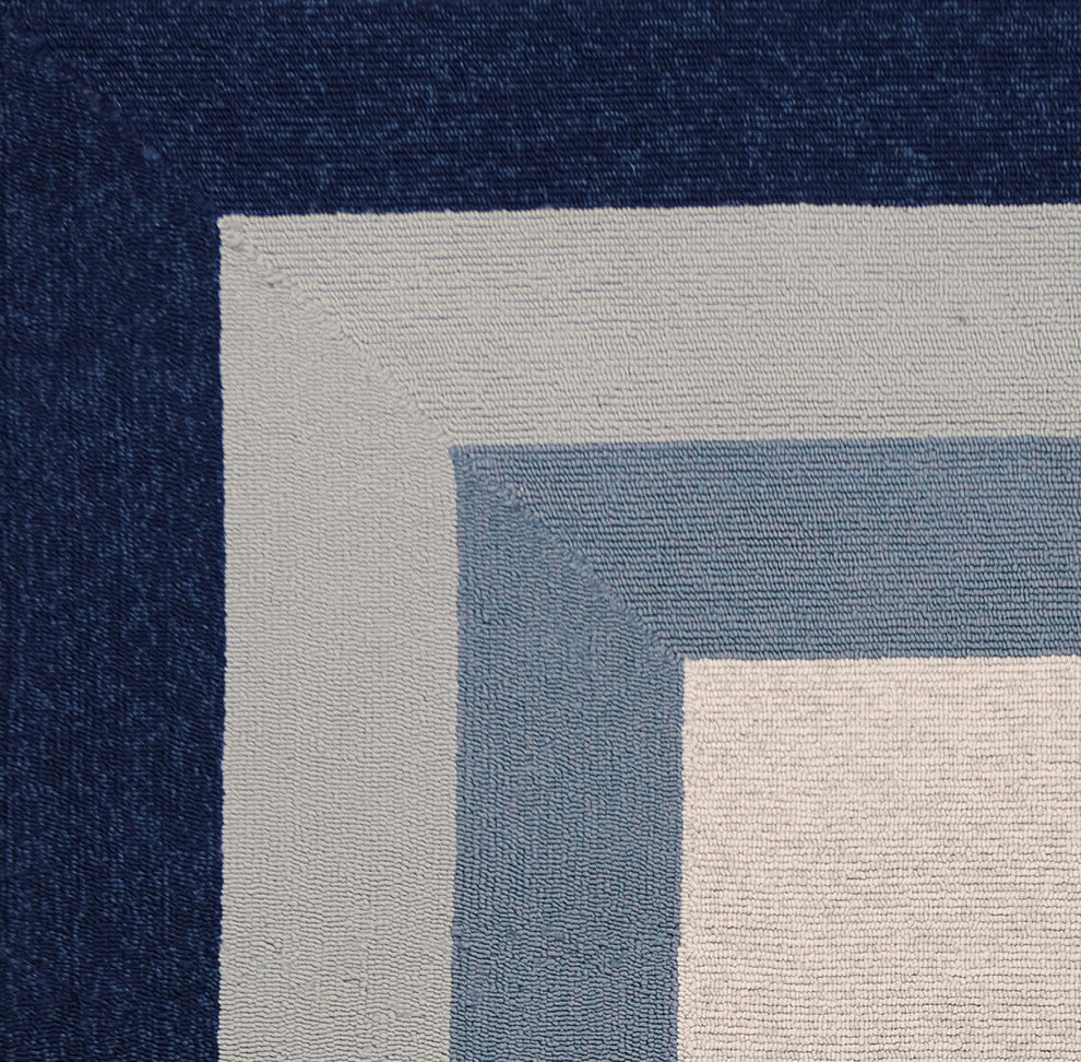 HomeRoots 6' x 9' UV treated Polypropylene Slate or Navy Area Rug