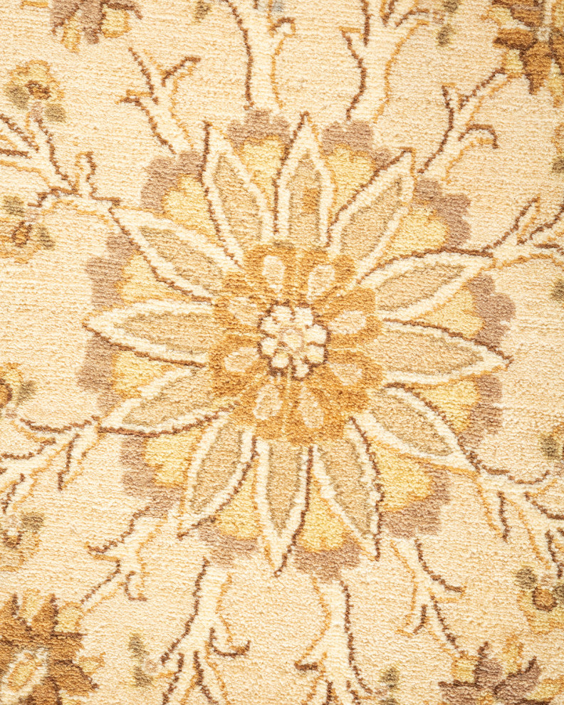 Bhilwara, One-of-a-Kind Hand-Knotted Area Rug Ivory, 9'2"x12'4"