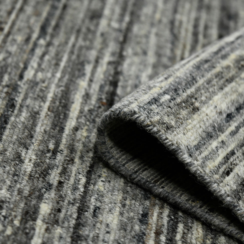 Heaven Lumia Area Rug, Gray, 9' x 12', Striped