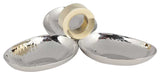 Nickel Ring 3-Dish Server, Gold