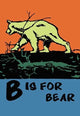 B is for Bear- Gallery Wrapped Canvas Art 28" x 42"