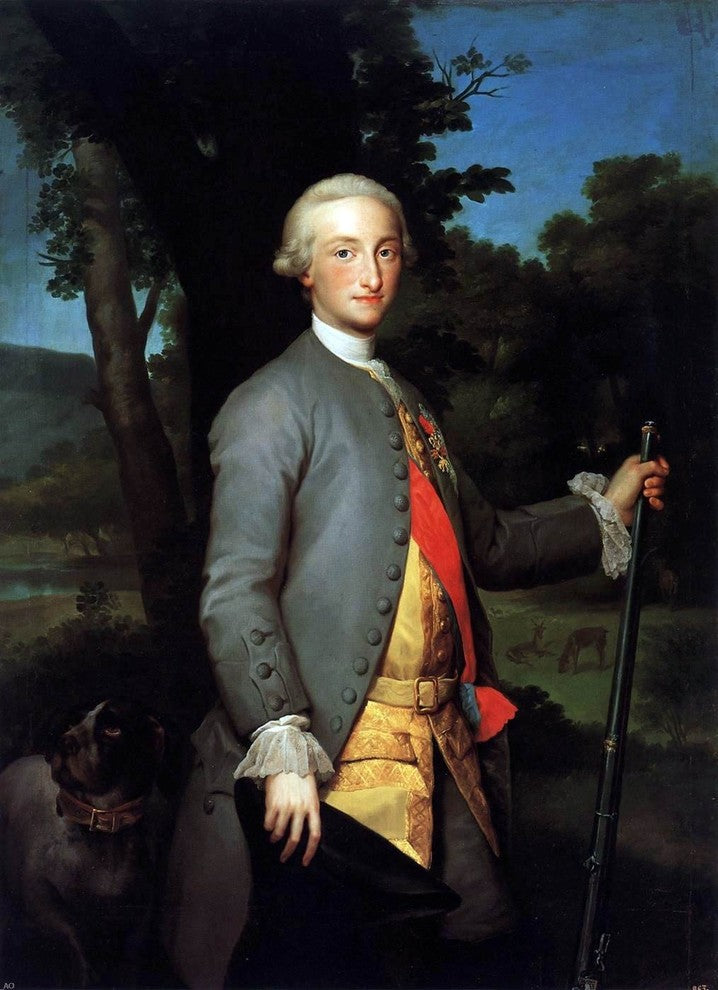 Anton Raphael Mengs Charles IV as Prince, Gallery Wrapped Canvas, 18"x27"