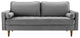 Valour Performance Velvet Sofa Gray
