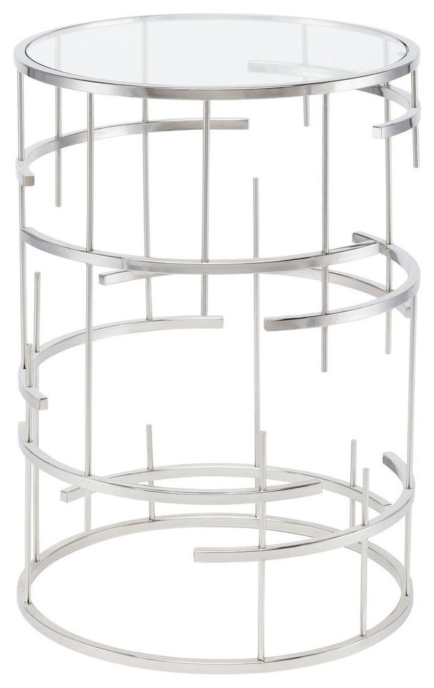 Tiffany Side Table, Stainless