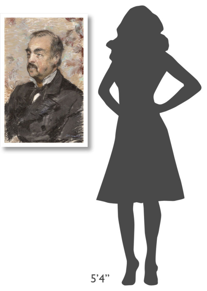 "Portrait of Julien de la Rochenoire" Print by Edouard Manet, 21"x32"