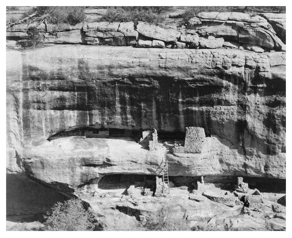 "Cliff dwellings, Mesa Verde National Park, Colorado, 1941" Paper Art, 24"x20"