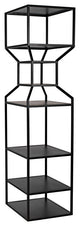 Downtown A Bookcase, Black Metal