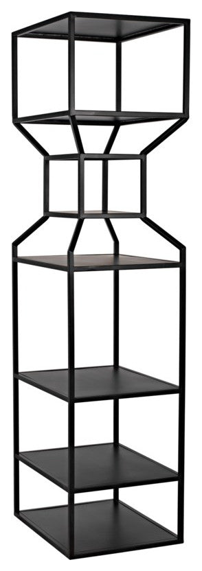Downtown A Bookcase, Black Metal