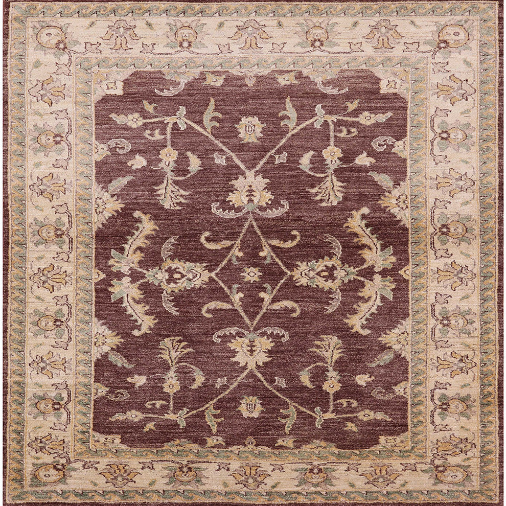 Ahgly Company Indoor Square Mid-Century Modern Area Rugs, 6' Square