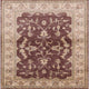 Ahgly Company Indoor Square Mid-Century Modern Area Rugs, 6' Square