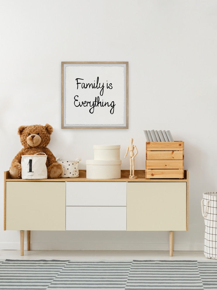 "Family Is Everything III" Framed Painting Print, 24x24