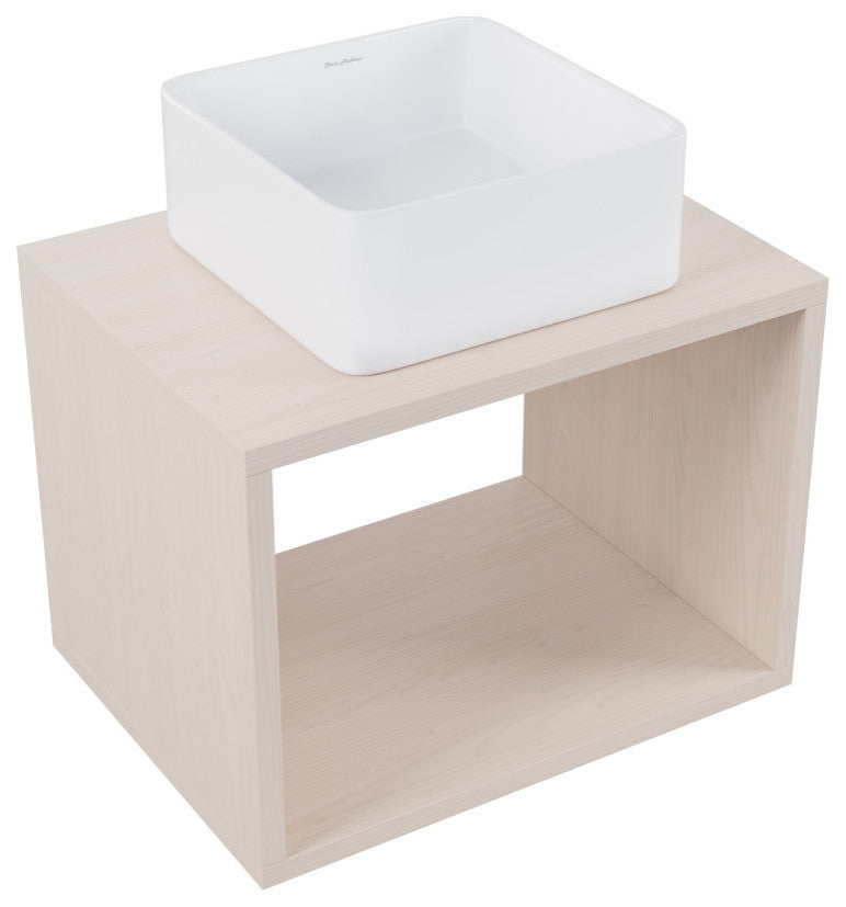 Concorde 24'' Wall-Hung Vanity, White Oak