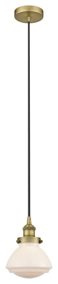 Innovations 616-1PH-BB-G321 1-Light Mini Pendant, Brushed Brass