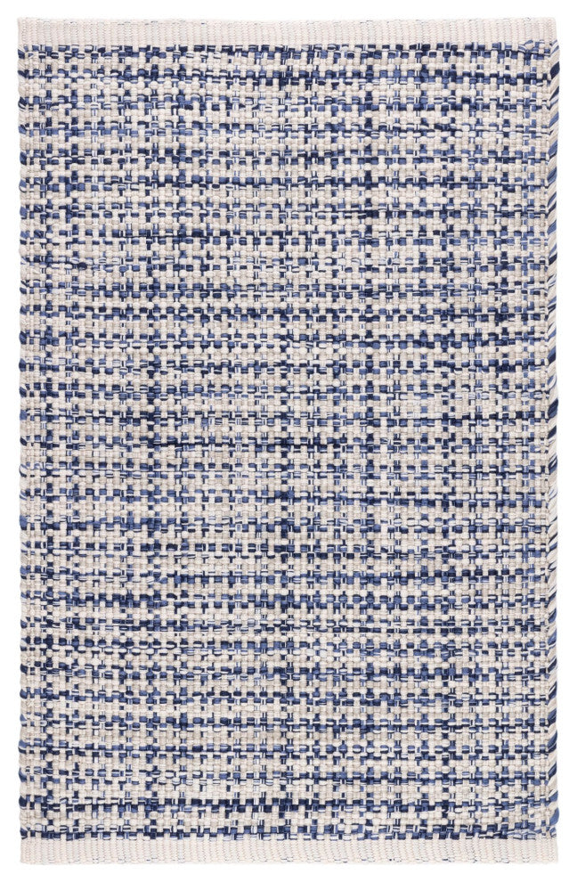 Dash & Albert Journey Blue Handwoven Indoor/Outdoor Rug, Blue, 5' x 8'