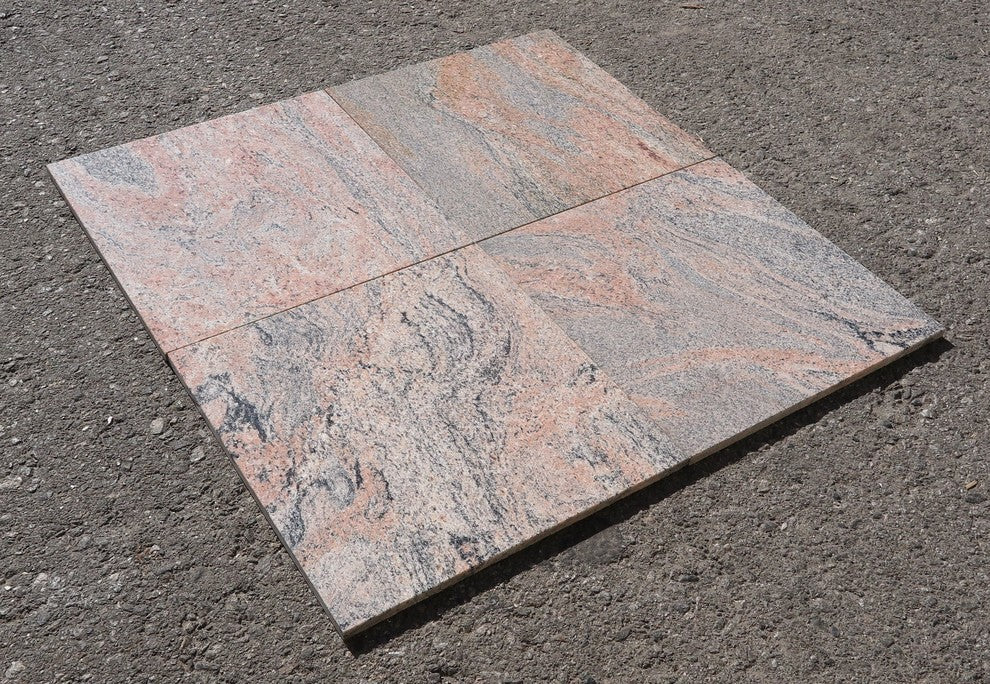 Indian Juparana Granite Tiles, Polished Finish, 12"x12", Set of 160