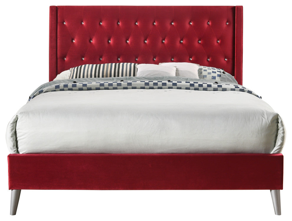Bergen King Bed, Cherry