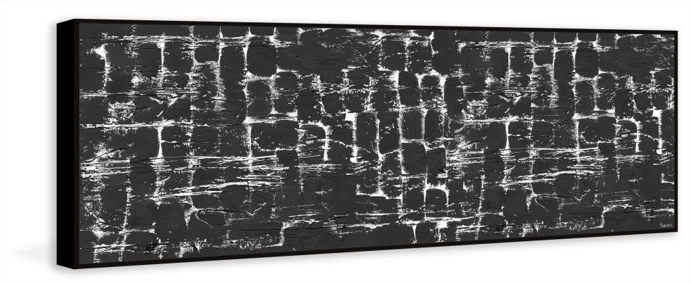 "Beyond Belief" Floater Framed Painting Print on Canvas, 30x10