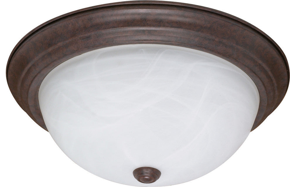 Nuvo 3-Lights 13W Fluorescent Old Bronze Close-to-Ceiling Light