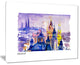 "Prague Vector Illustration" Canvas Print