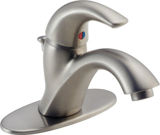 Delta Classic Single Handle Bathroom Faucet, Stainless, 583LF-SSWF