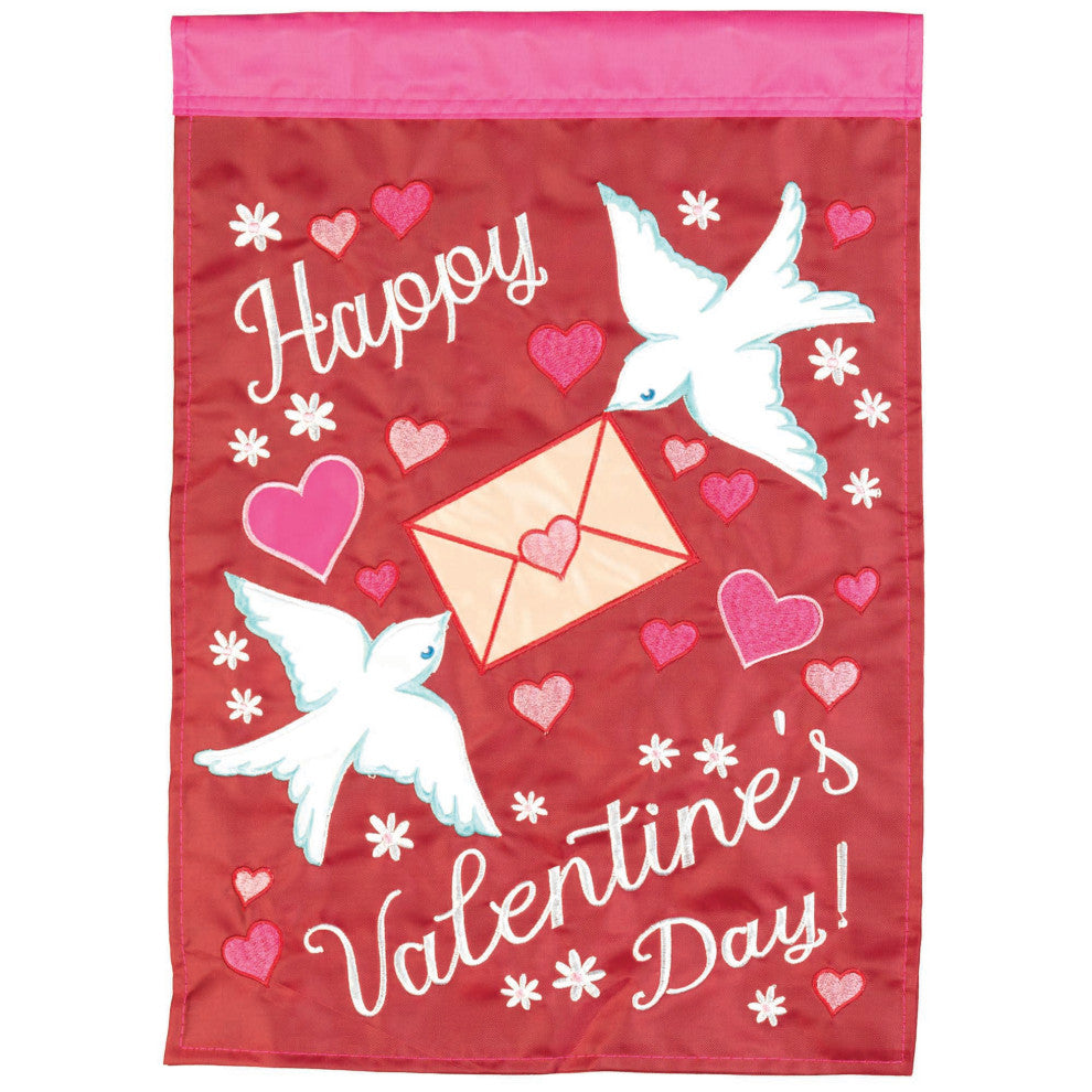 Flag Happy Valentines Day 13x18