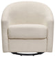 Madison Swivel Glider, Ivory Boucle