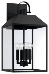 Capital Lighting 953443 Nelson 4 Light 22" Tall Outdoor Wall - Black