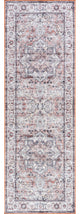Nuloom Joslyn Traditional Floral Washable Rug, Blush 2' 8" x 8'