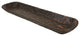 Extra Long Rustic Farmhouse Primitive Wooden Dough Bowl, Black, Long