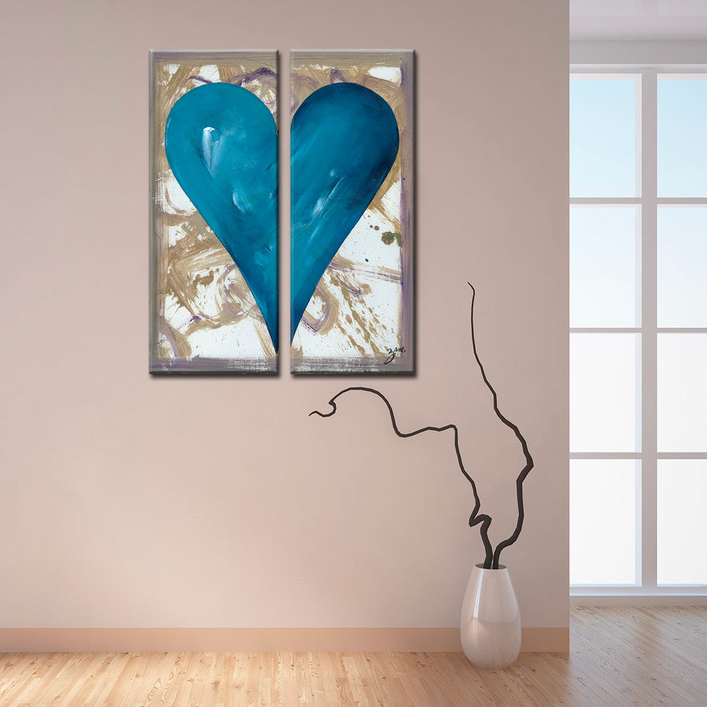 Heartwork "Irvin" 2-Piece Canvas Art Set, 30"x12"
