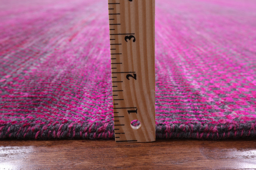 12' Square Wool and Silk Handmade Super Savannah Gabbeh Rug Q8613