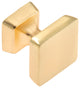 Utopia Alley Zinc Cabinet Pull/Knob, Brushed Brass, Knob, 1 Pack