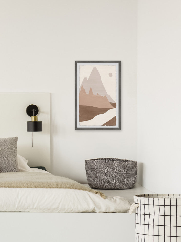 "Triangle Peak" Framed Painting Print, 8x12