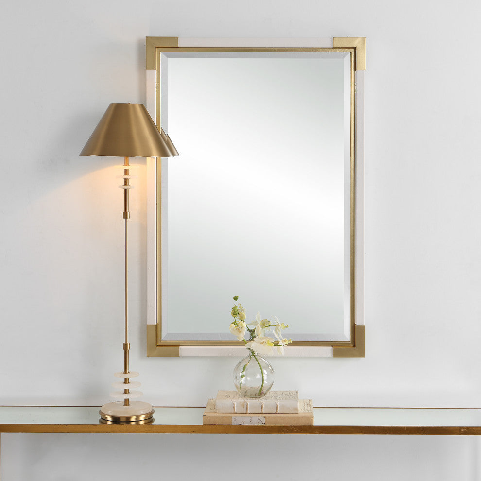 Uttermost UT-9879 Mirror from the Malik collection, Gold Leaf