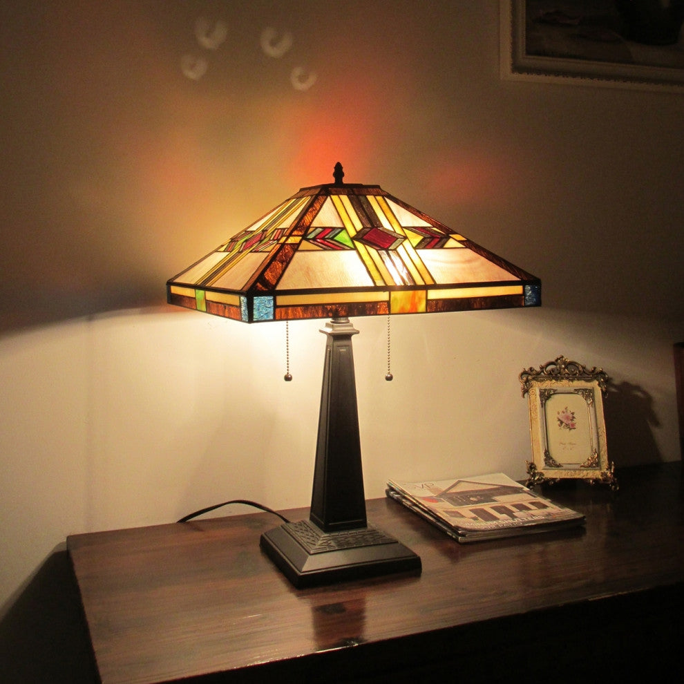 CHLOE Lighting CH3T237IM16-TL2 JEREMIAH Blackish Bronze 2 Light Table Lamp